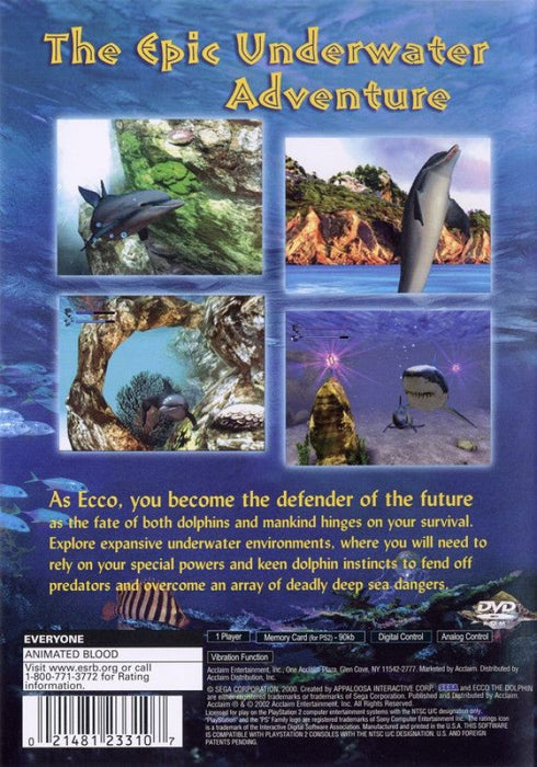 Ecco the Dolphin: Defender of the Future – PlayStation 2 (PS2) - for just $0! 