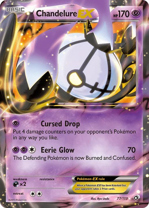 Chandelure EX (77/113) [Black & White: Legendary Treasures] - for just $4.30! 