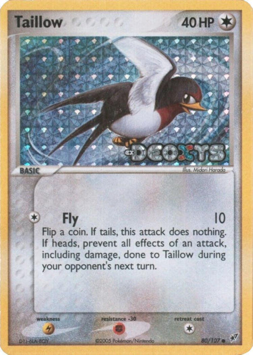 Taillow (80/107) (Stamped) [EX: Deoxys] - for just $4.20! 