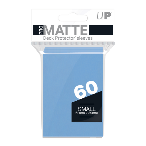 Ultra PRO: Small 60ct Sleeves - PRO-Matte (Light Blue) - Just $0! Shop now at Retro Gaming of Denver