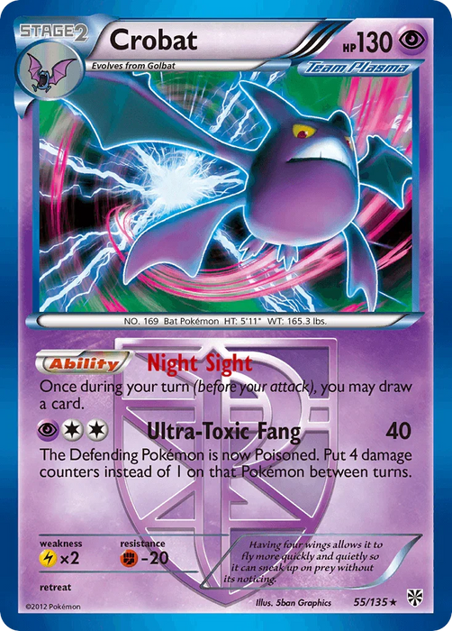 Crobat (55/135) [Black & White: Plasma Storm] - for just $1.55! 