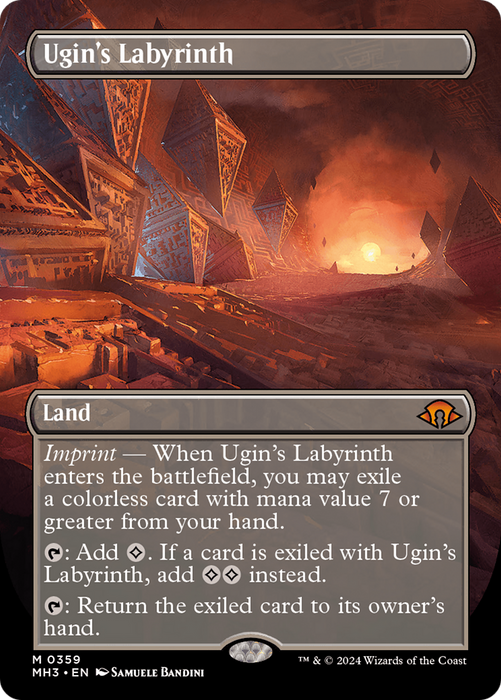 Ugin's Labyrinth (Borderless) (MH3-359) - Modern Horizons 3 (Borderless) - for just $5.16! 