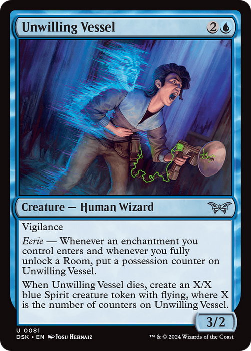 Unwilling Vessel (DSK-081) - Duskmourn: House of Horror Foil - for just $0.02! 