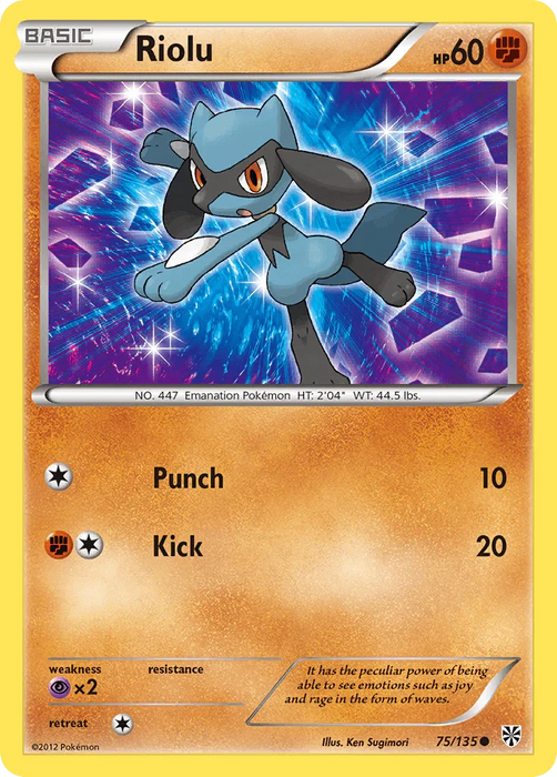 Riolu (75/135) [Black & White: Plasma Storm] - for just $0.30! 