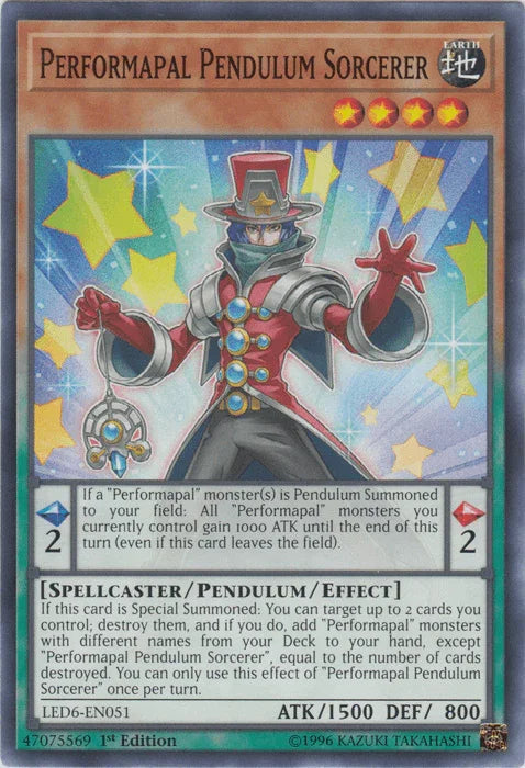 Performapal Pendulum Sorcerer [LED6-EN051] Common - for just $0.10! 