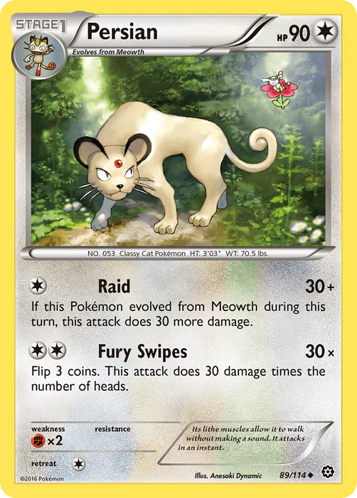 Persian (89/114) [XY: Steam Siege] - for just $0.10! 