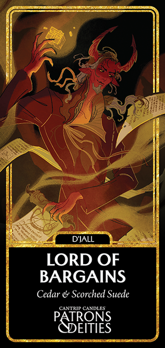 Cantrip Candles - D'Jall, Lord of Bargains 16 oz. - for just $41.99! 