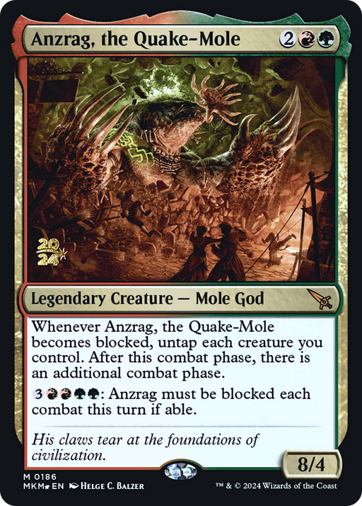 Anzrag, the Quake-Mole (PRE-186) - Murders at Karlov Manor Promos Foil - for just $3.79! 