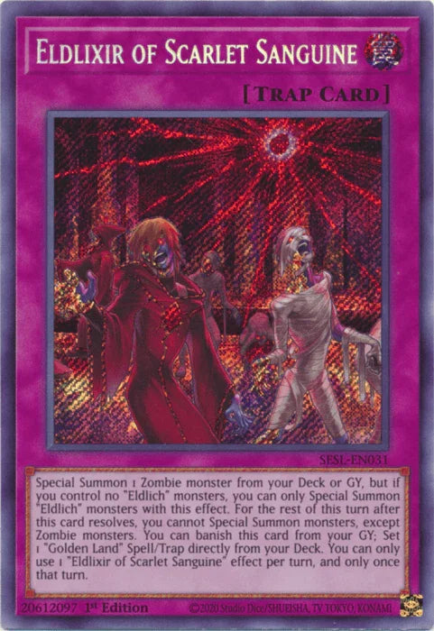 Eldlixir of Scarlet Sanguine [SESL-EN031] Secret Rare - for just $0.60! 