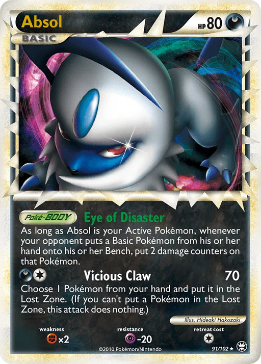 Absol (91/102) [HeartGold & SoulSilver: Triumphant] - for just $50.10! 