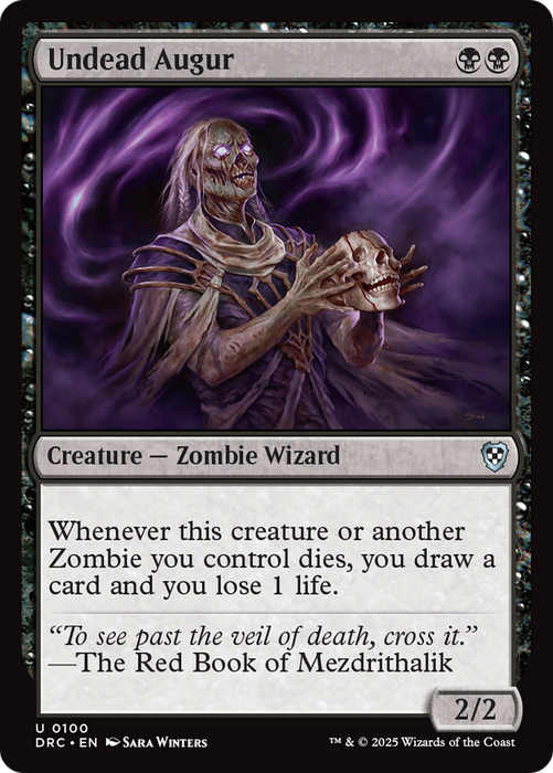 Undead Augur (DRC-100) - Commander: Aetherdrift - for just $0.09! 