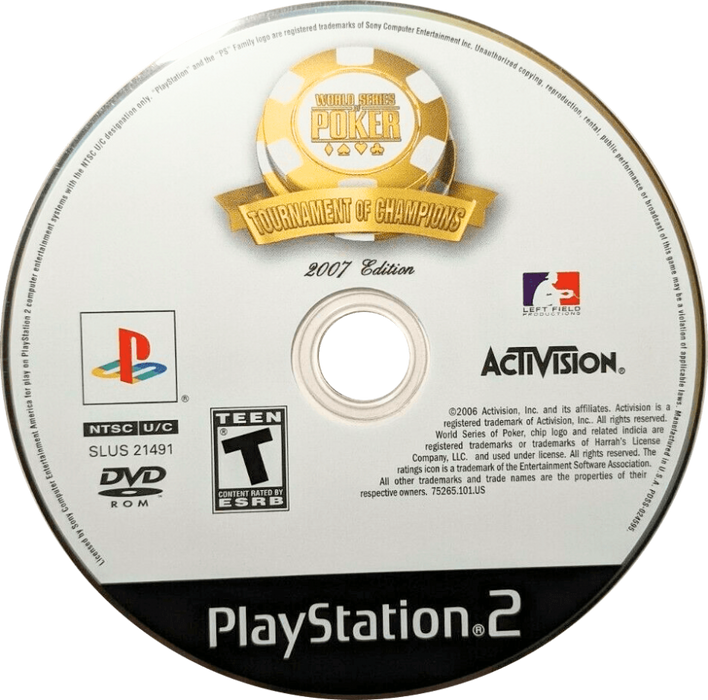 World Series of Poker: Tournament of Champions 2007 – PlayStation 2 (PS2) - for just $2.99! 