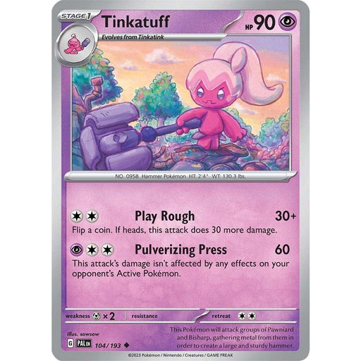 Tinkatuff (104/193) [Scarlet & Violet: Paldea Evolved] - Just $0.05! Shop now at Retro Gaming of Denver