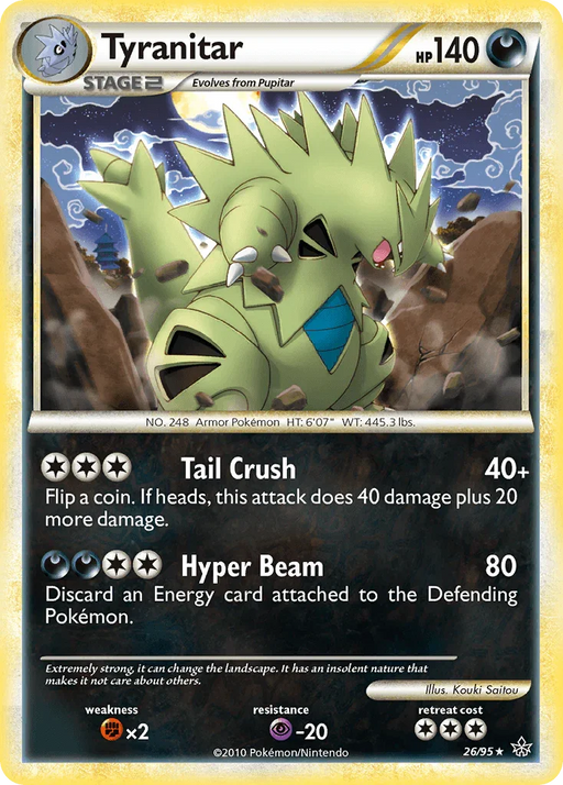 Tyranitar (26/95) [HeartGold & SoulSilver: Unleashed] - for just $3.65! 
