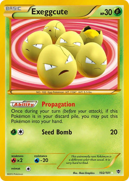 Exeggcute (102/101) [Black & White: Plasma Blast] - for just $48! 
