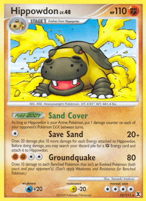 Hippowdon (25/111) [Platinum: Rising Rivals] - for just $0.40! 