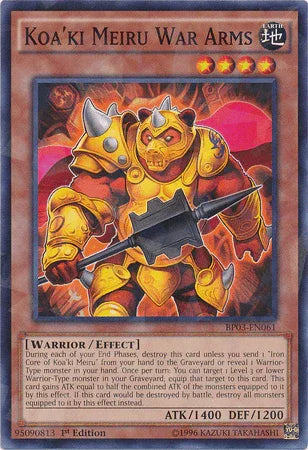 Koa'ki Meiru War Arms [BP03-EN061] Shatterfoil Rare - for just $0.10! 
