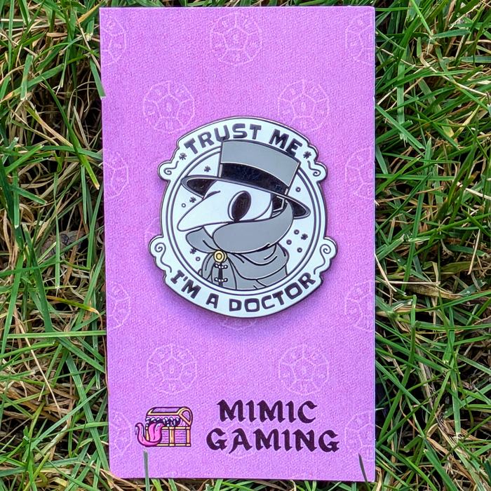 Trust Me I'm A Plague Doctor Hard Enamel Pin - 1.5" - for just $9.50! 