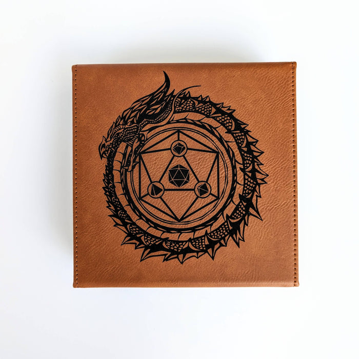 Dragon Circle  - D&D - Vegan Leather Dice Box - for just $34.99! 