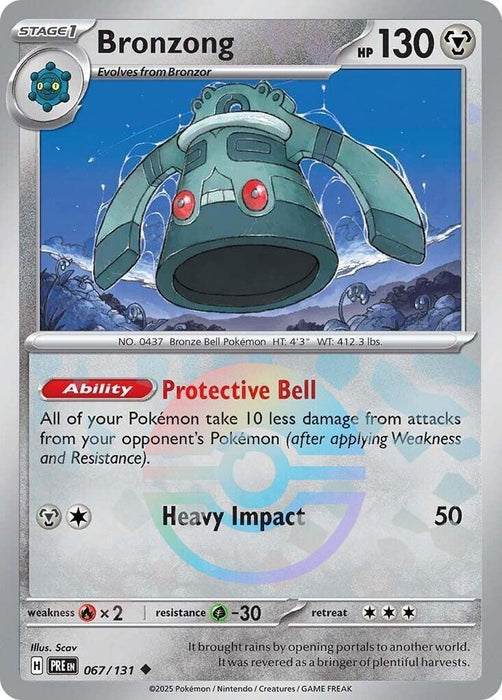 Bronzong (067/131) (Poke Ball Pattern) [Scarlet & Violet: Prismatic Evolutions] - for just $0.15! 
