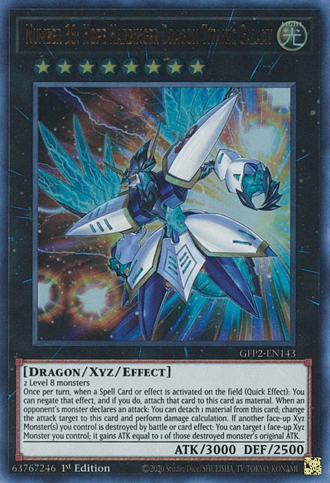 Number 38: Hope Harbinger Dragon Titanic Galaxy [GFP2-EN143] Ultra Rare - for just $0.50! 