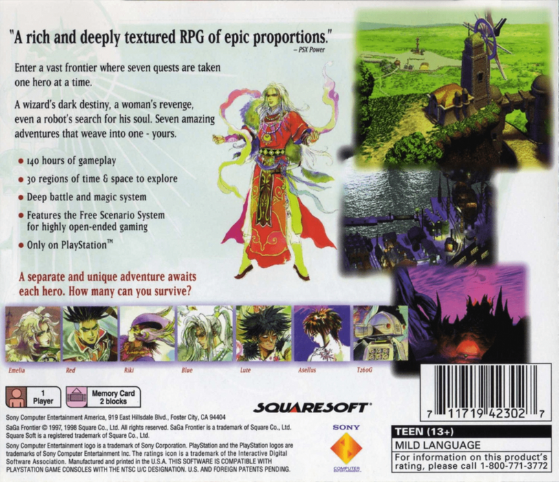 Saga Frontier – PlayStation 1 (PS1) - for just $24.99! 