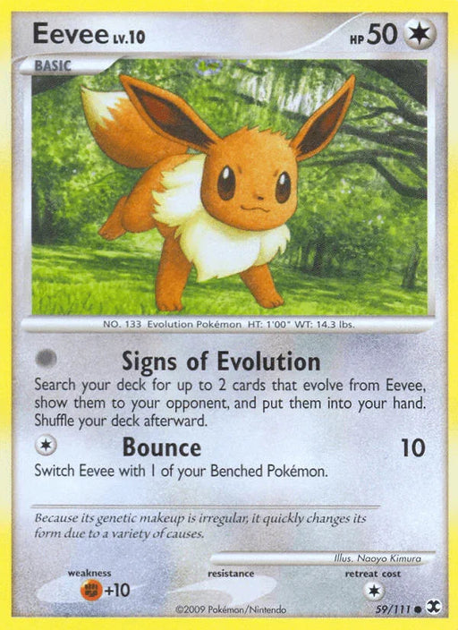 Eevee (59/111) [Platinum: Rising Rivals] - for just $2.20! 