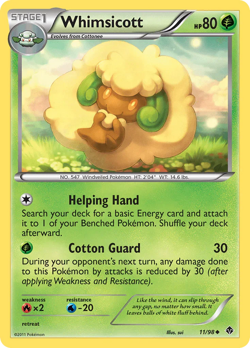 Whimsicott (11/98) [Black & White: Emerging Powers] - for just $0.20! 