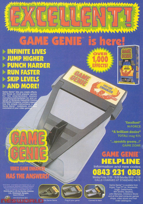 Game Genie for Nintendo Entertainment System – Nintendo Entertainment System Accessory (NES) - for just $27.99! 
