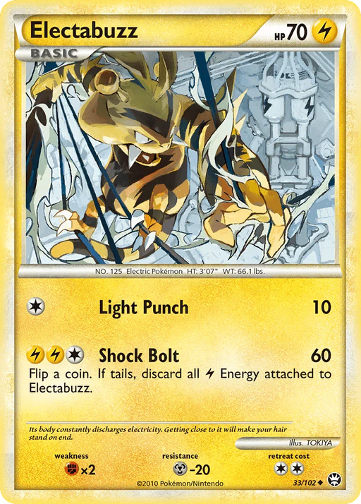 Electabuzz (33/102) [HeartGold & SoulSilver: Triumphant] - for just $0.30! 