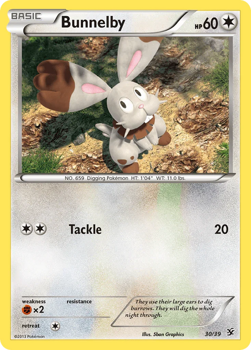 Bunnelby (30/39) [XY: Kalos Starter Set] - for just $0.40! 