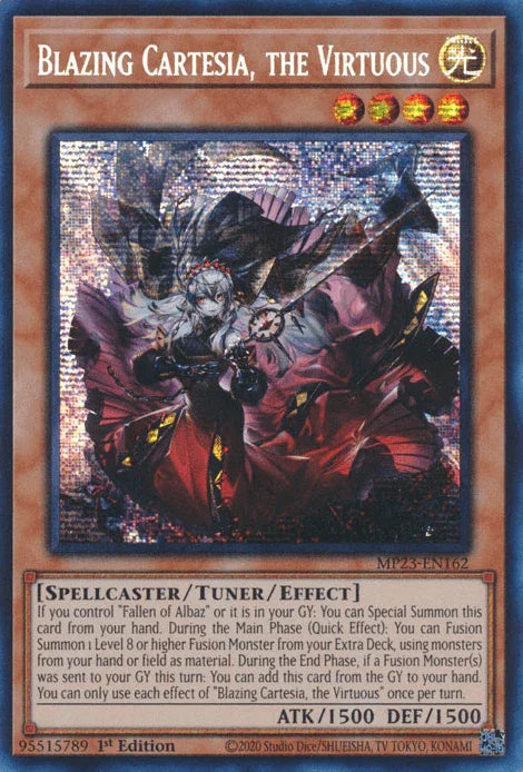 Blazing Cartesia, the Virtuous [MP23-EN162] Prismatic Secret Rare - for just $0.80! 