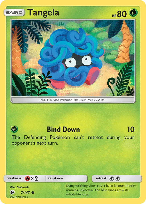 Tangela (7/147) [Sun & Moon: Burning Shadows] - for just $0.10! 