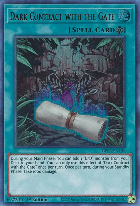 Dark Contract with the Gate [GFP2-EN159] Ultra Rare - for just $0.45! 