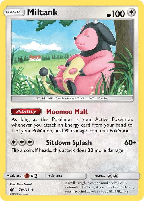 Miltank (78/111) [Sun & Moon: Crimson Invasion] - for just $0.10! 
