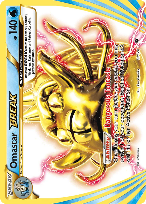 Omastar BREAK (19/124) [XY: Fates Collide] - for just $1.40! 