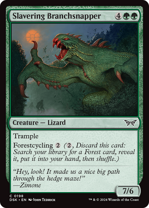 Slavering Branchsnapper (DSK-198) - Duskmourn: House of Horror Foil - for just $0.04! 