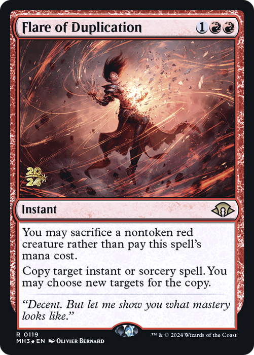 Flare of Duplication (PRE-119) - Modern Horizons 3 Promos Foil - for just $2.51! 