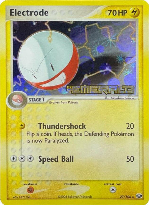 Electrode (27/106) (Stamped) [EX: Emerald] - for just $9.60! 