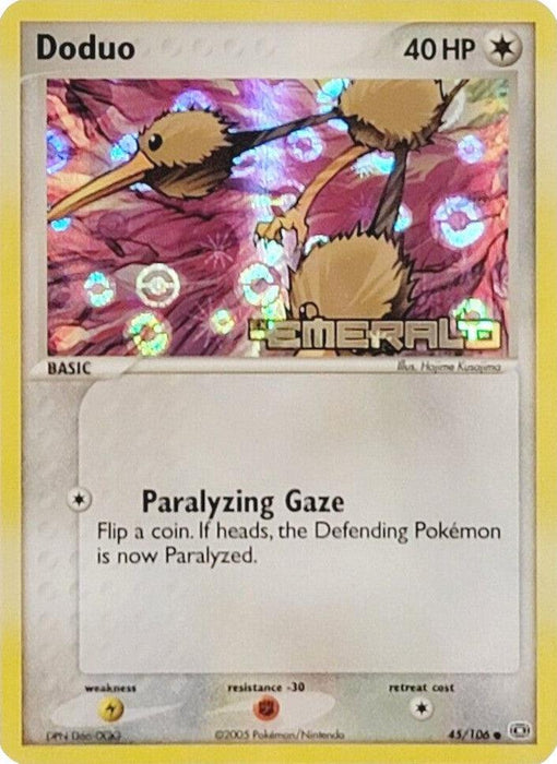Doduo (45/106) (Stamped) [EX: Emerald] - for just $3.75! 