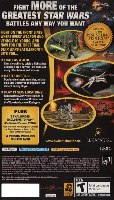 Star Wars: Battlefront II [Greatest Hits] – PlayStation Portable (PSP) - for just $0! 