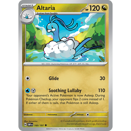 Altaria (160/197) [Scarlet & Violet: Obsidian Flames] - Just $0.05! Shop now at Retro Gaming of Denver