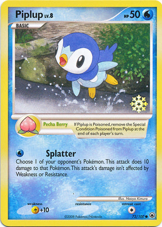 Piplup (72/100) [Countdown Calendar Promos] - Just $17.50! Shop now at Retro Gaming of Denver