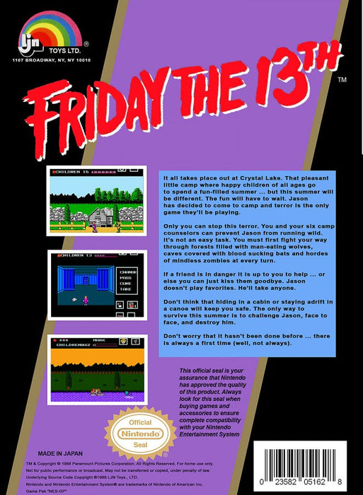 Friday the 13th  – Nintendo Entertainment System (NES) - for just $14.99! 