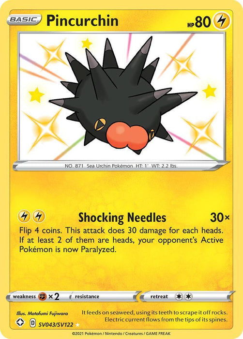 Pincurchin (SV043/SV122) [Sword & Shield: Shining Fates] - for just $0.90! 