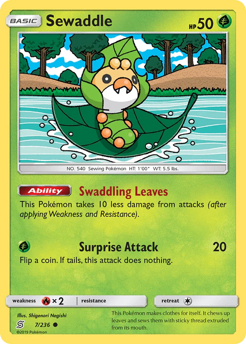 Sewaddle (7/236) [Sun & Moon: Unified Minds] - for just $0.10! 
