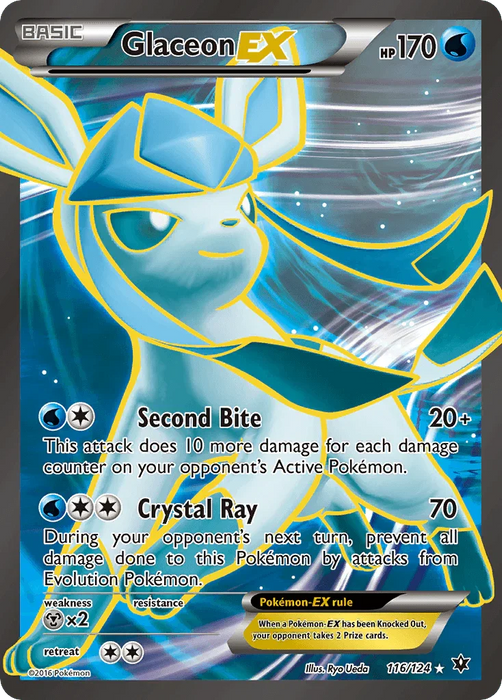 Glaceon EX (116/124) [XY: Fates Collide] - for just $13.70! 