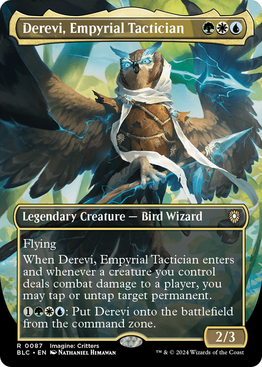 Derevi, Empyrial Tactician (BLC-087) - Bloomburrow Commander (Borderless) - for just $2.68! 
