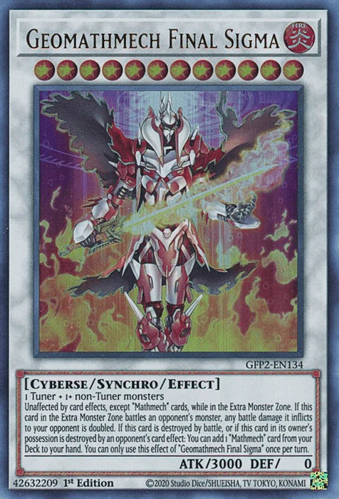 Geomathmech Final Sigma [GFP2-EN134] Ultra Rare - for just $0.10! 