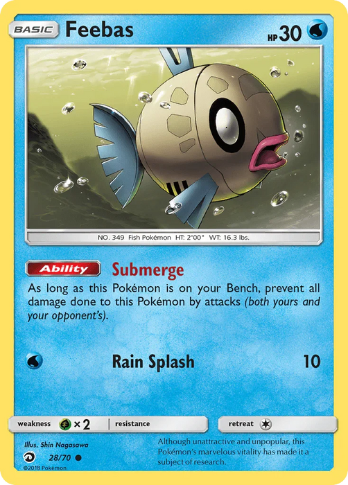 Feebas (28/70) [Sun & Moon: Dragon Majesty] - for just $0.15! 